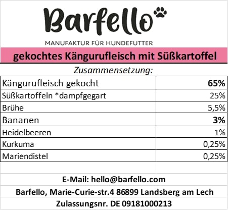 Gekochtes Känguru mit Süßkartoffeln